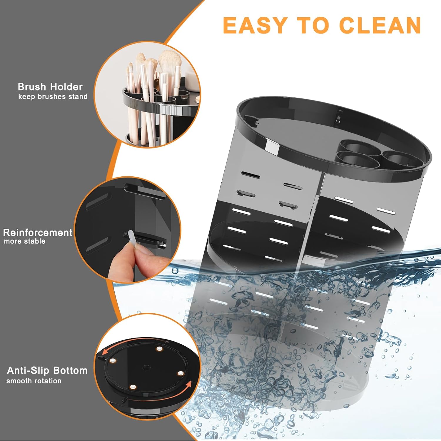 Rotating Makeup Organizer, Adjustable Layers Spinning Organizer, Cosmetic Display Case, Multi-Function Storage Carousel, Makeup Organizer, Makeup Holder, Makeup Stand Rotating Makeup Organizer, Adjustable Layers Spinning Organizer, Cosmetic Display Case, Multi-Function Storage Carousel, Makeup Organizer, Makeup Holder, Makeup Stand